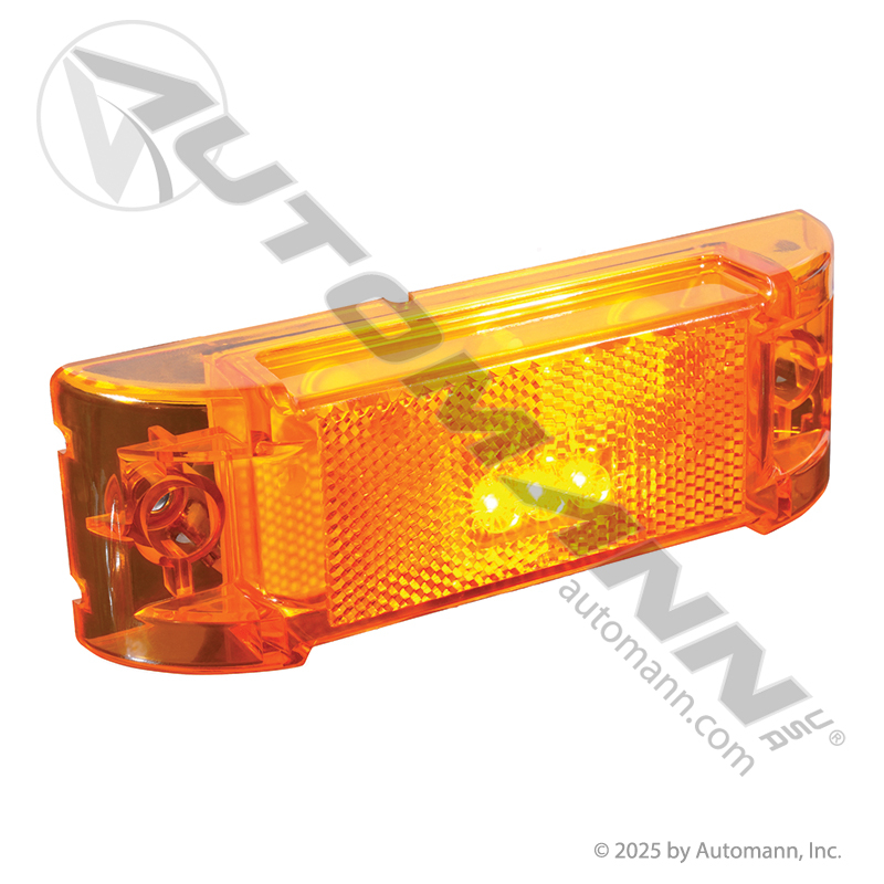 [571.LD21A3] Marker Light Reflex LED 2 x 6in Amber 3-Diode with Pigtail