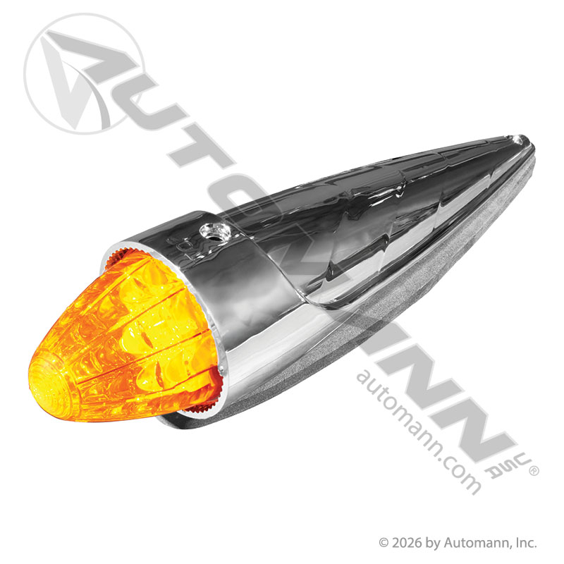 [571.LD323A19-1] Cab Marker Light Bullet LED Amber 19-Diode Kenworth/Mack
