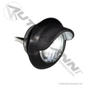 License Light LED 3/4in Round with Black Hood, 2-Diode