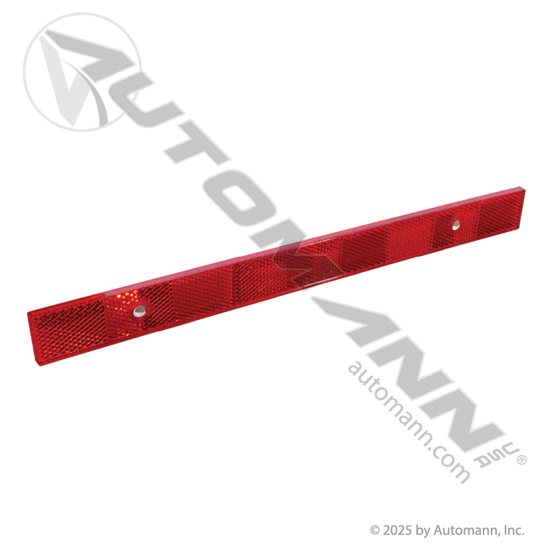 [571.RF2X12QMR] Reflector Red Rectangular Quick-Mount