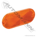 Reflector 4in Oval Amber Quick-Mount