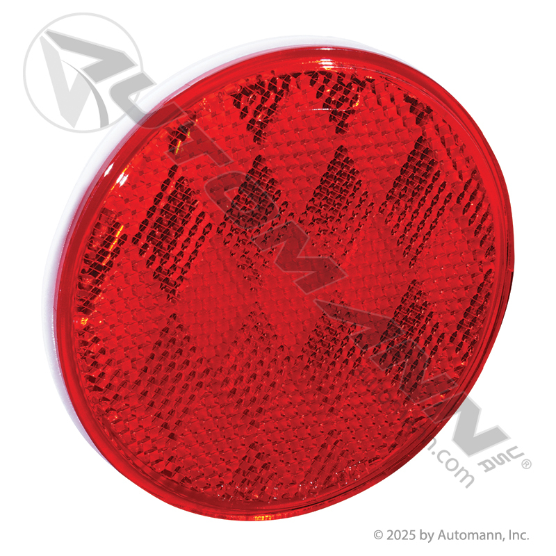 [571.RF3QMR] Reflector 3in Round Red Quick-Mount