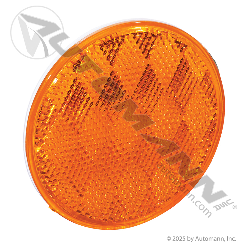 Reflector 3in Round Amber Quick-Mount