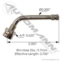 Valve Stem 3.700in Angled (TR545DH)