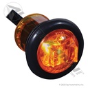 Marker Light LED 3/4in Round Amber, Bullet Terminals - 25pk