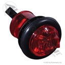 Marker Light LED 3/4in Round Red, Bullet Terminals - 25pk