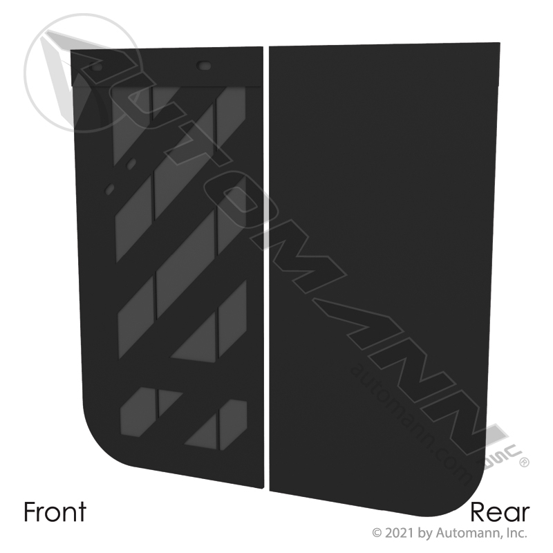 [562.102424] Mud Flap Rubber Chevron Style 24 x 24 x 3/16in