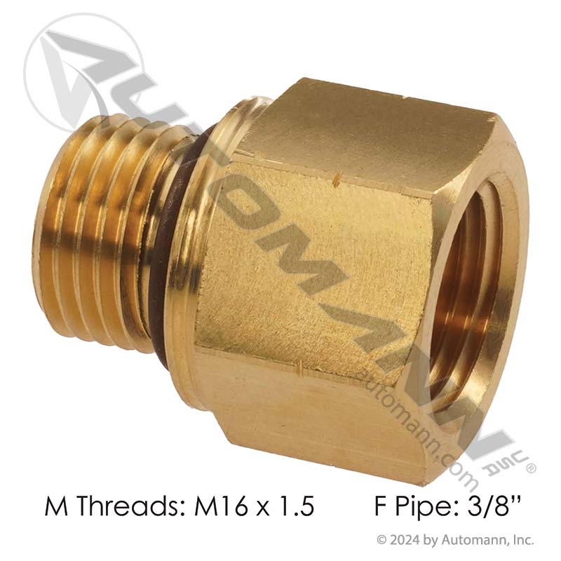 [177.9120CM16] Adapter M16x1.5 Male x 3/8in NPT Female