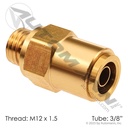 Brass PLC Male Connector 3/8in X M12