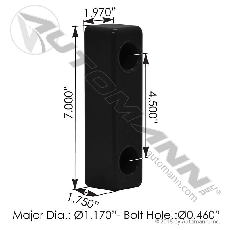 [562.6124UB] Trailer Dock Bumper Poly 6124
