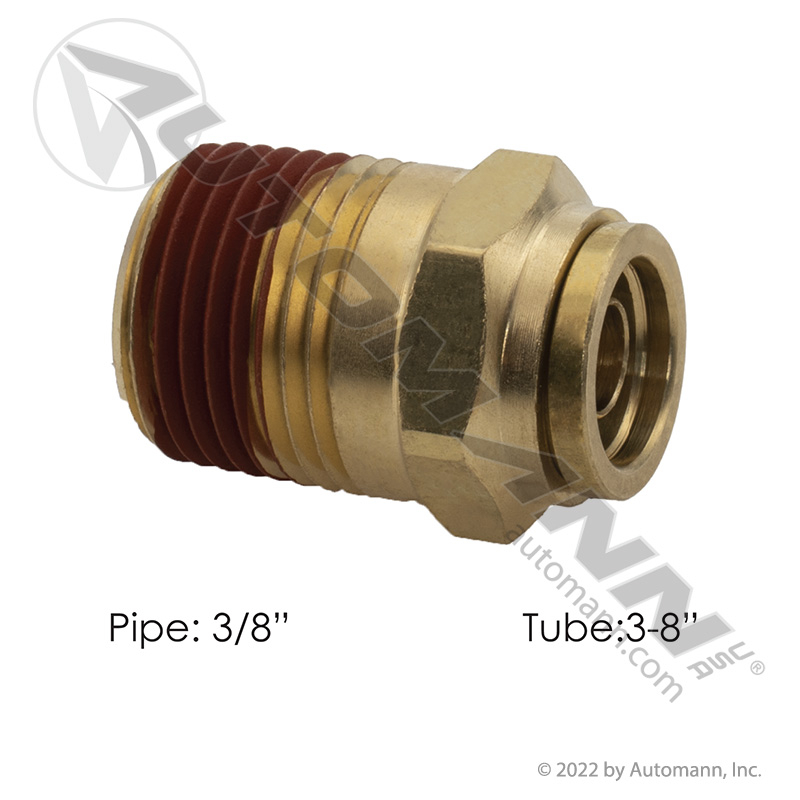 [177.13B686C] Brass PLC Male Connector 3/8 X 3/8 in.