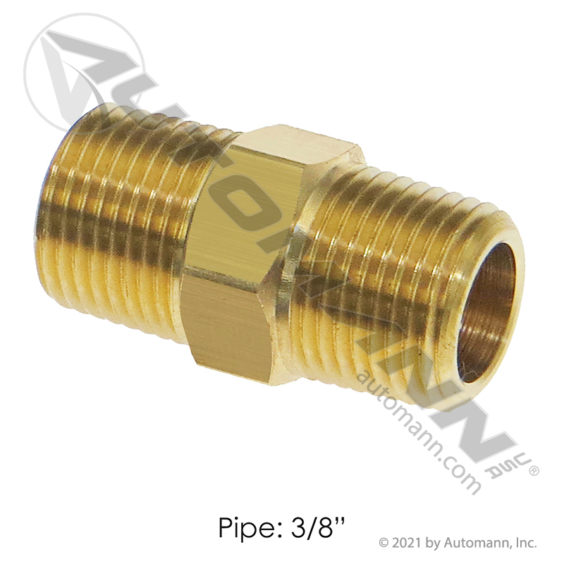 [177.9122C] Hex Nipple 3/8NPT