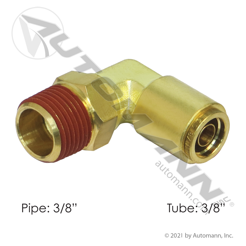 [177.13B696C] Brass PLC Male Swivel Elbow 3/8 x 3/8in
