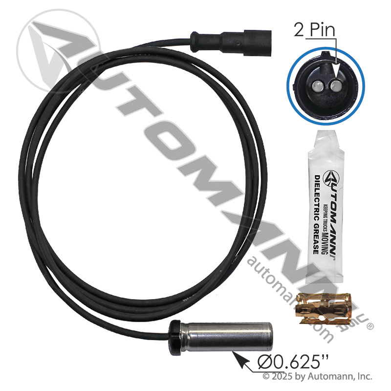[577.A5337] ABS Sensor Kit Straight Head 67in, 66mm Sensor (Meritor R955337)