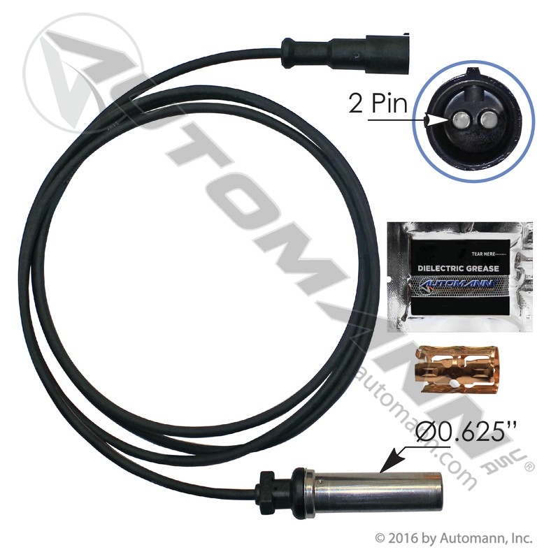 [577.A5338] ABS Sensor Kit Straight Head 67in, 79mm Sensor (Meritor R955338)