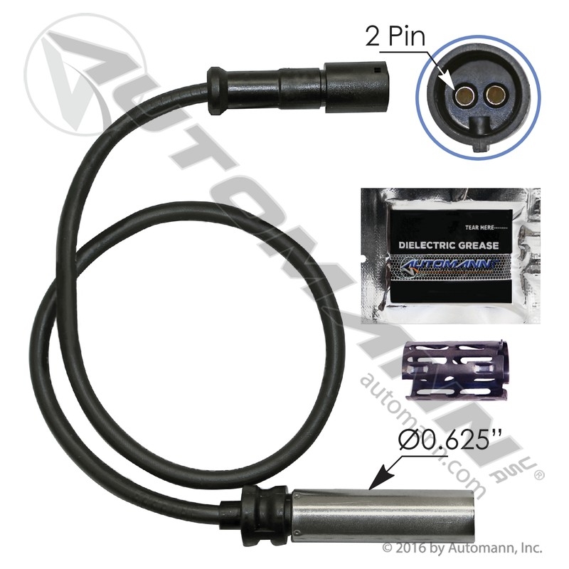 [577.AL1027196] ABS Sensor Kit Straight Head 18in Cable (Haldex AL1027196)