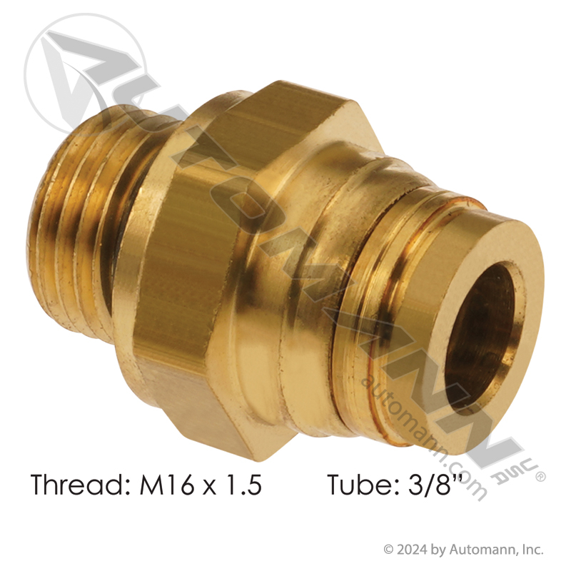 Brass PLC Male Connector 3/8in x M16x1.5