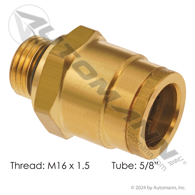 Brass PLC Male Connector 5/8in x M16x1.5