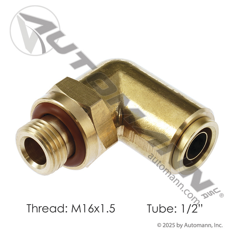 Brass PLC Male Swivel Elbow 1/2in x M16