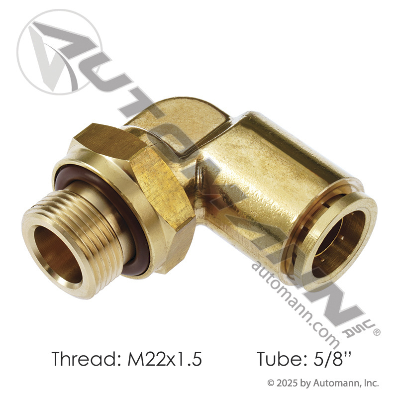 Brass PLC Male Swivel Elbow 5/8in x M22