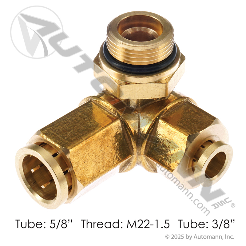 Brass PLC Adapter 5/8in x 3/8in x M22