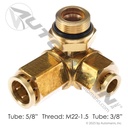 Brass PLC Adapter 5/8in x 3/8in x M22