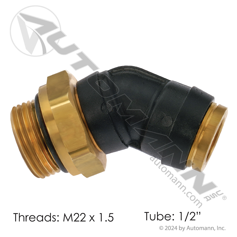 PLC 45 DEG SWL M Elbow DOT 1/2in X M22