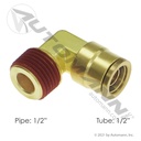 Brass PLC Male Elbow 1/2 X 1/2in