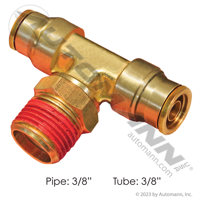Brass PLC Male Branch Tee 3/8 X 3/8in
