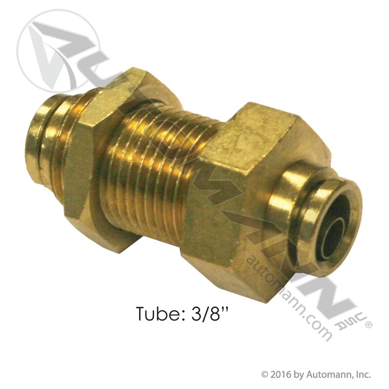 Brass PLC Bulkhead Union 3/8in