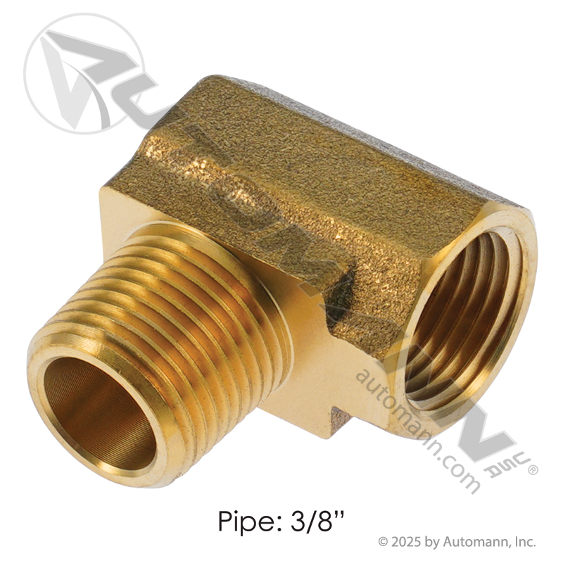 [177.9116C] Brass Street Elbow 90 Deg, 3/8" NPT (3400X6)