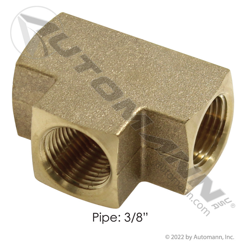 [177.9101C] Brass Female Tee 3/8" NPT (3700X6)