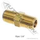 Brass Hex Nipple 1/4" NPT (3325X4)