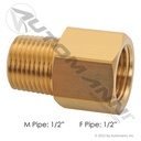 Brass Adapter 1/2" NPT Male x 1/2" NPT Female (3200X8)