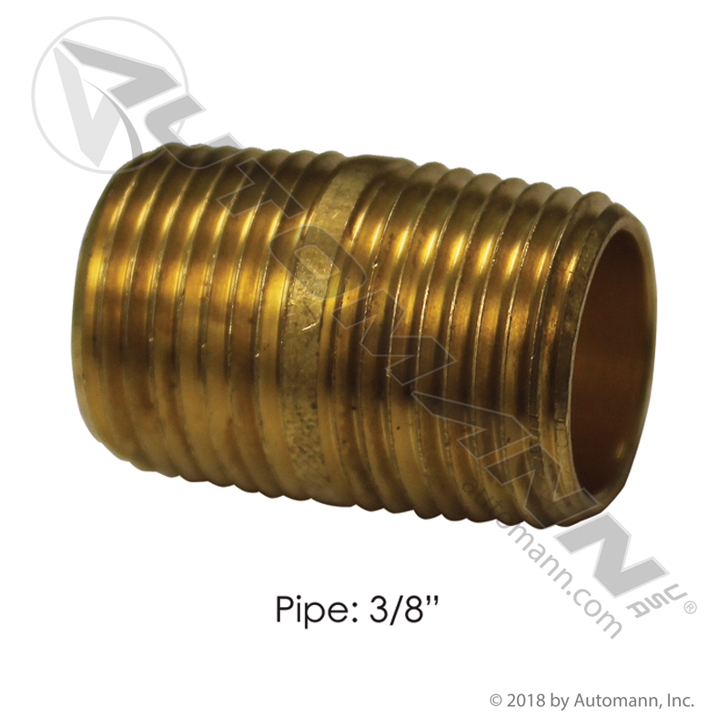 [177.9112C] Brass Close Nipple 3/8" NPT (3326X6)