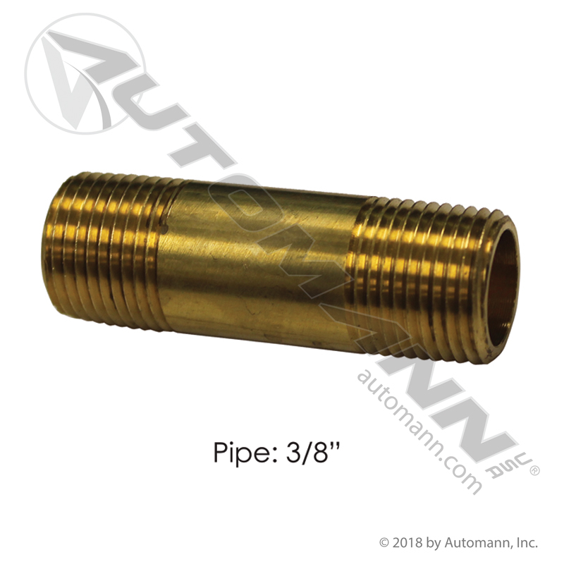 [177.9113C2] Brass Long Nipple 3/8" NPT x 2" (3328X6)