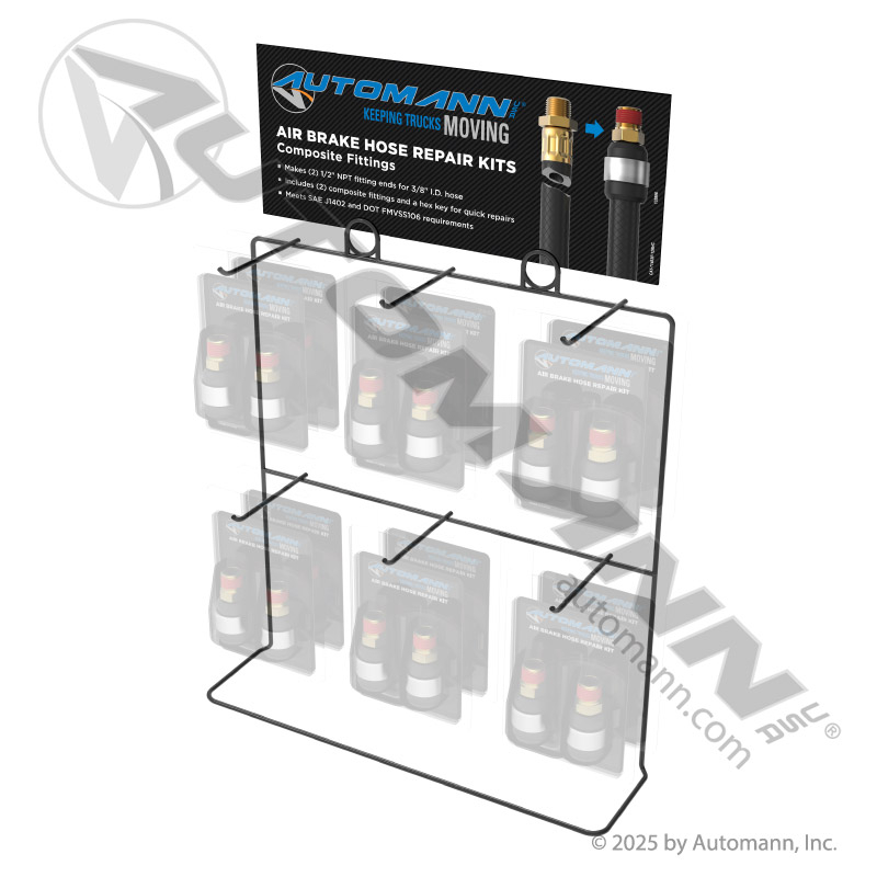 [177.71403P-12R] Hose Repair Fitting Kit, 12-pc Counter Display Rack (431406)