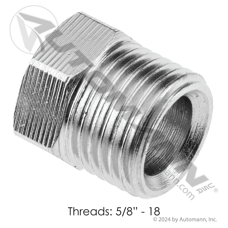 [177.87416-S] Steel Inverted Flare Nut 3/8" SAE (S141-6)