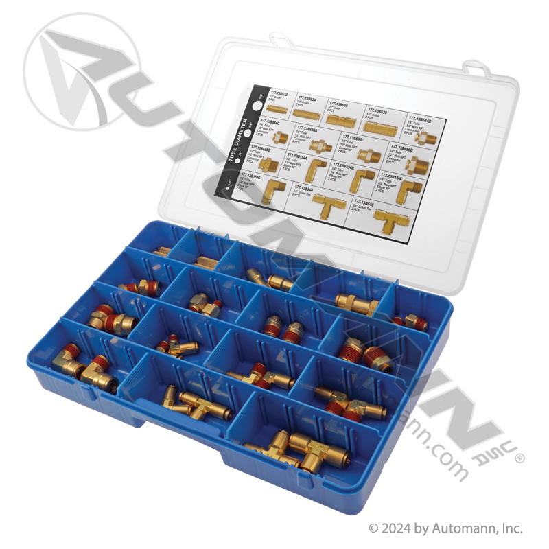 [177.1301KT] Brass DOT PLC Fitting Assortment Kit