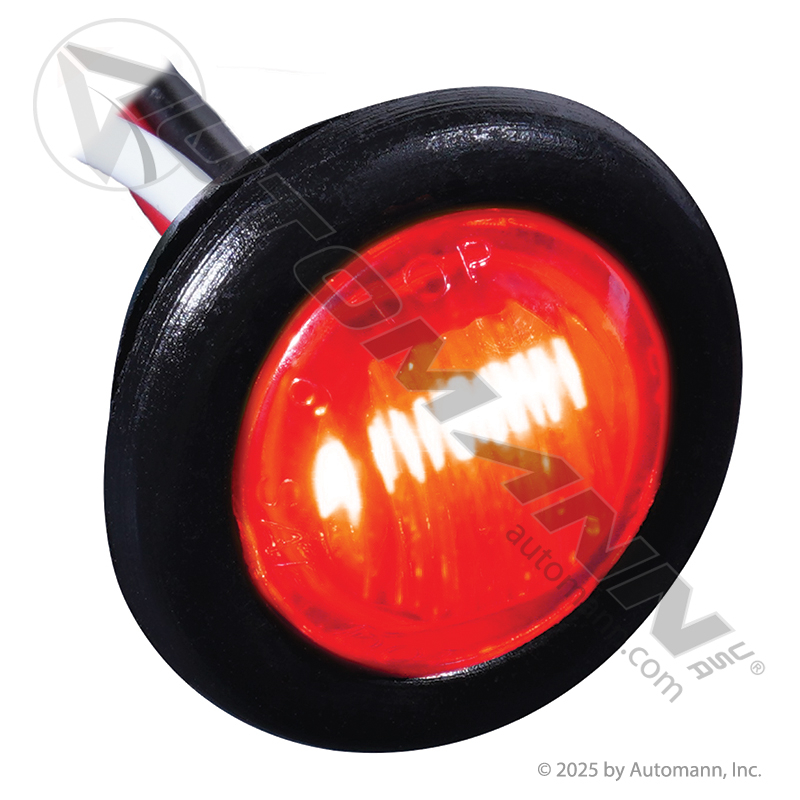 [571.LD363R3] Marker Light LED Dual Function Red 3/4" Round, 3-Wire (36203R)