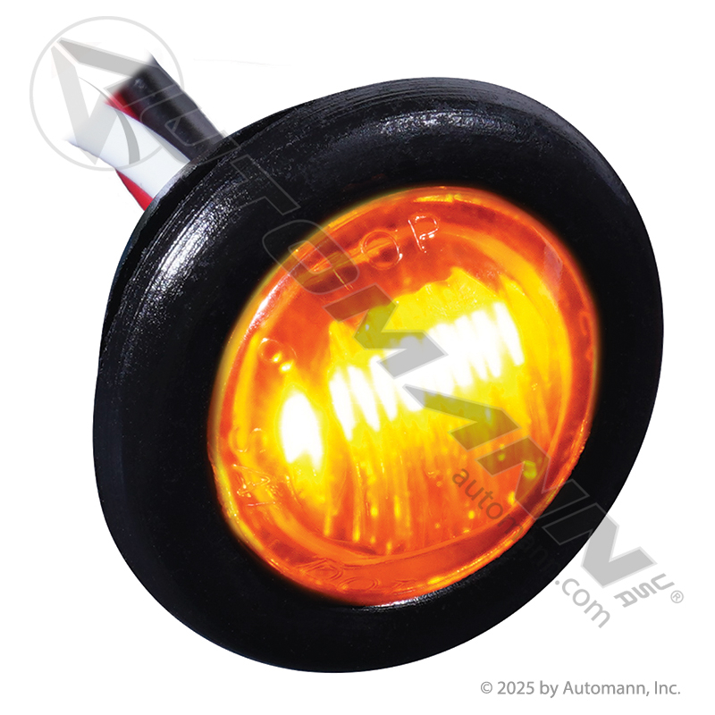 [571.LD363A3] Marker Light LED Dual Function Amber 3/4" Round, 3-Wire (36203Y)