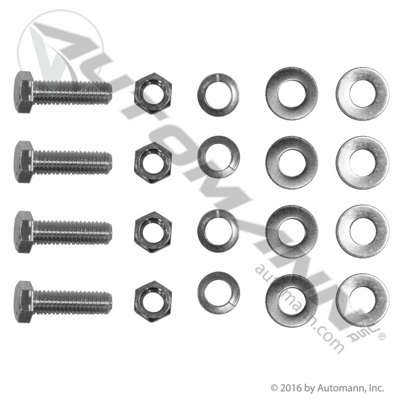 [562.8001] Mud Flap Bolt Kit 3/8"-16 x 1-1/4", Zinc Plated (248844)