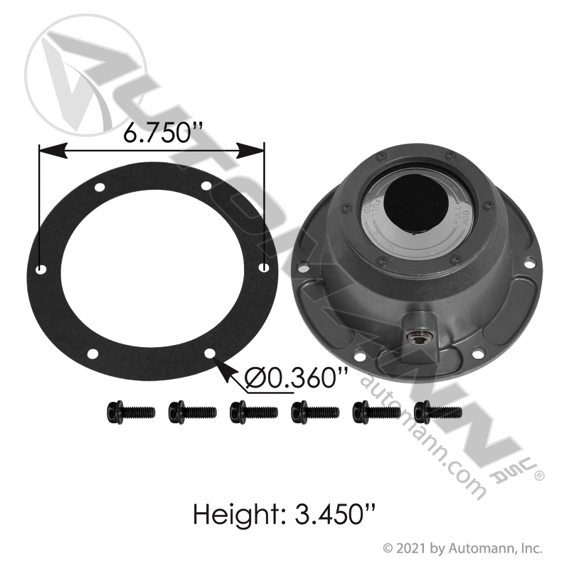 CR Hub Cap Aluminum TP Oil 1869