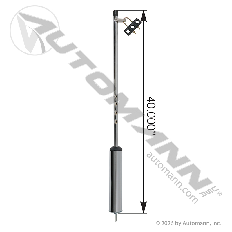 Pogo Stick Chrome Finish 40 in.