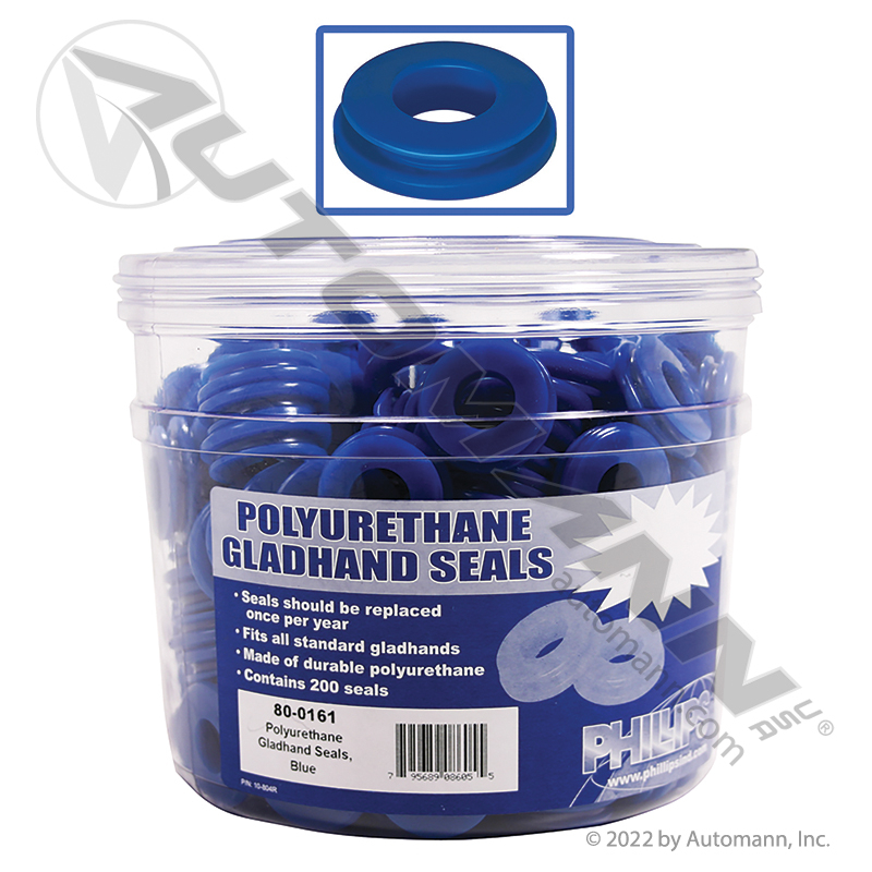Gladhand Seal, Service (Blue) Polyurethane